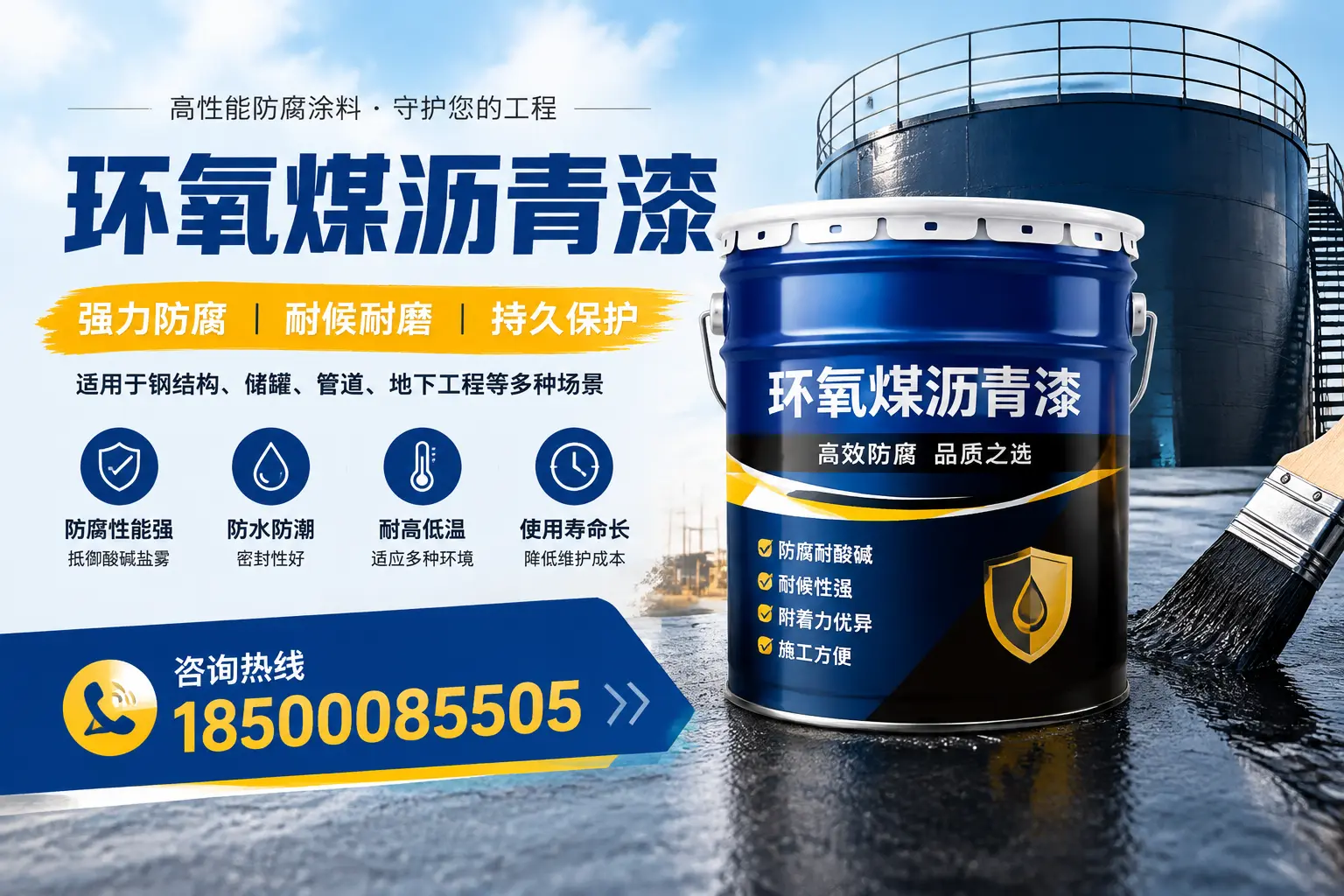 环氧煤沥青漆在工业中的应用,吉林市企业的选择